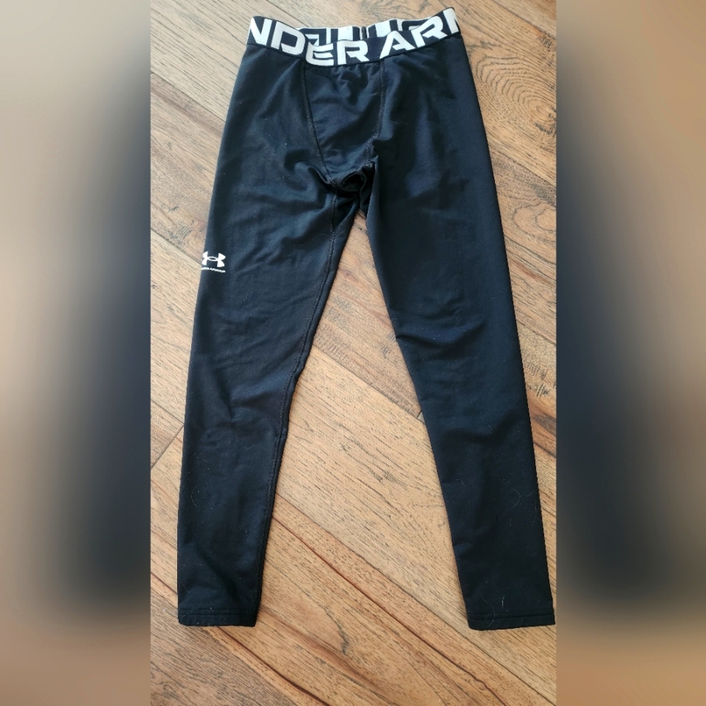 Under Armour Black Leggings Boys L
